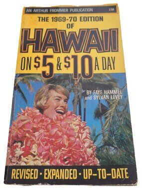 Vintage 1969-1970 Edition of Frommer's Hawaii on $5 & $10 a Day Tiki Collectible